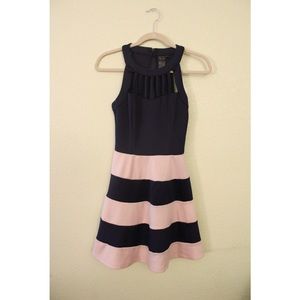 Pink+Blue Striped Dress